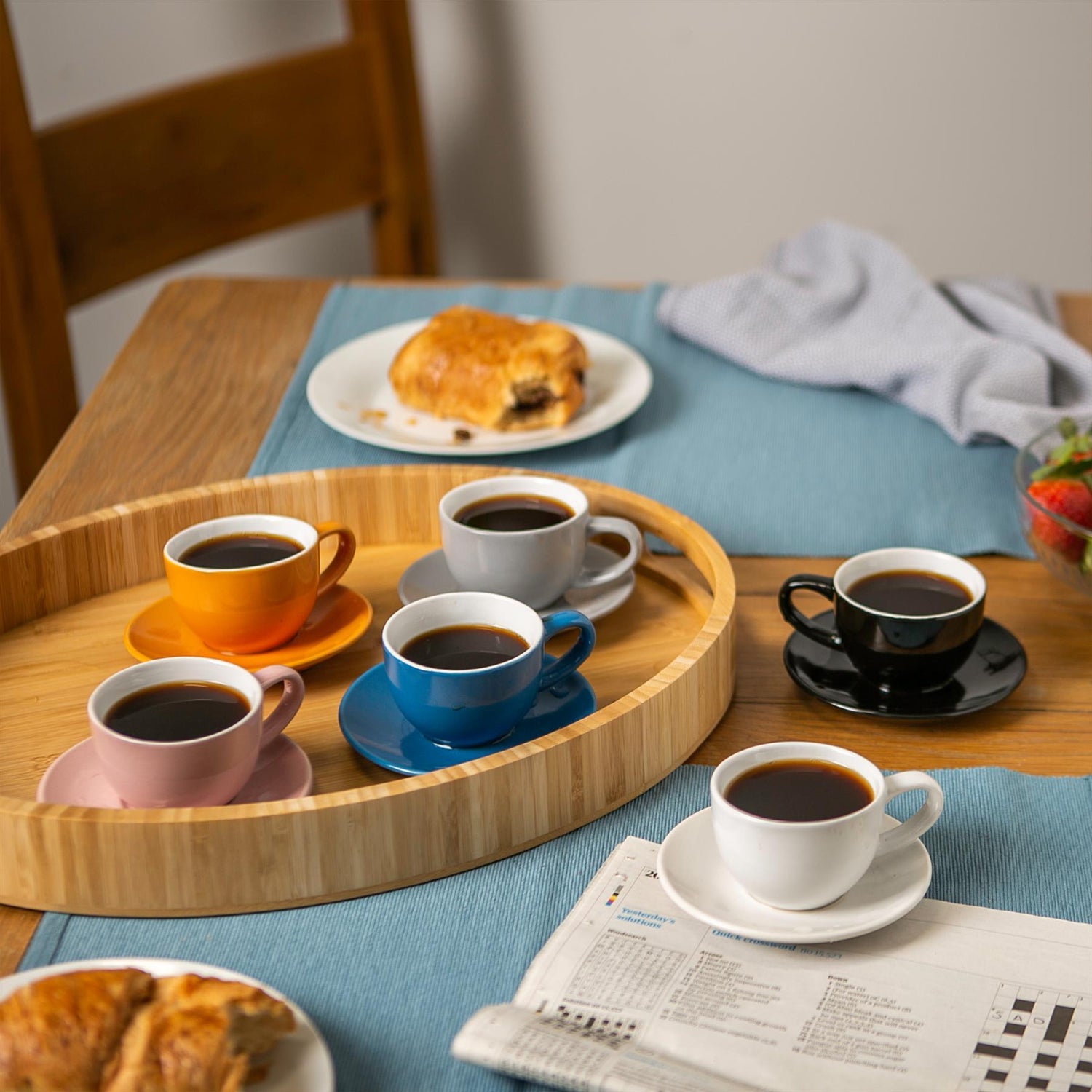 Coloured Espresso Cup - 90ml - White