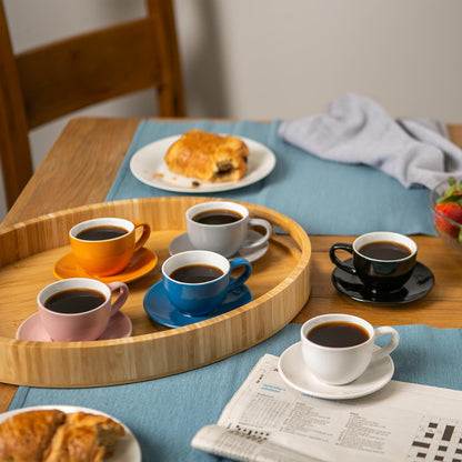 Coloured Espresso Cup - 90ml - White