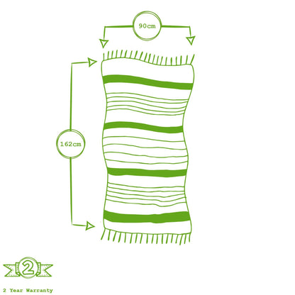 Deluxe Turkish Beach Towel - Yellow
