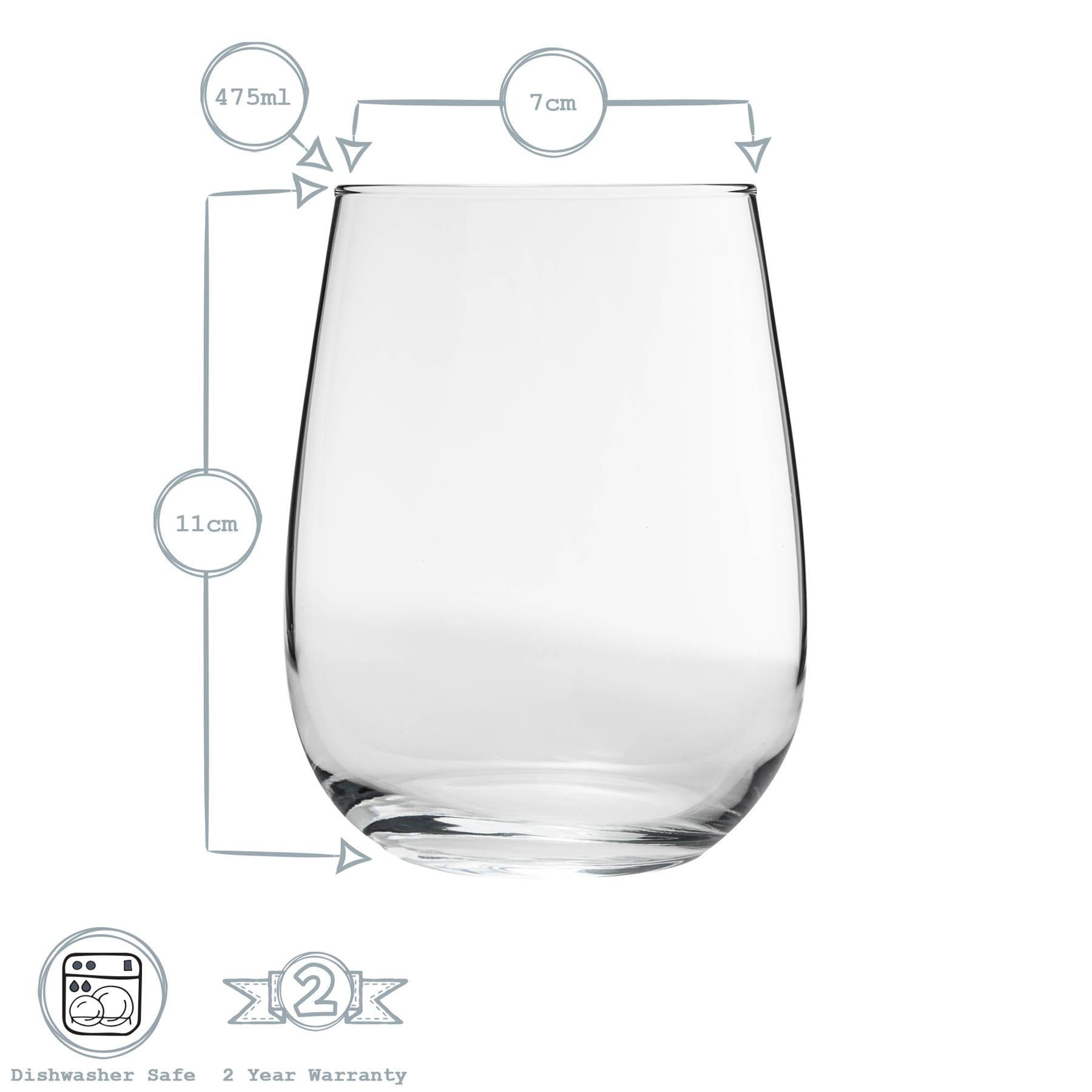 Gaia Stemless Red Wine Glass - 475ml