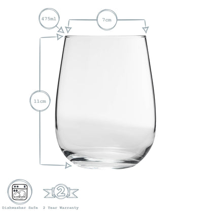 Gaia Stemless Red Wine Glass - 475ml