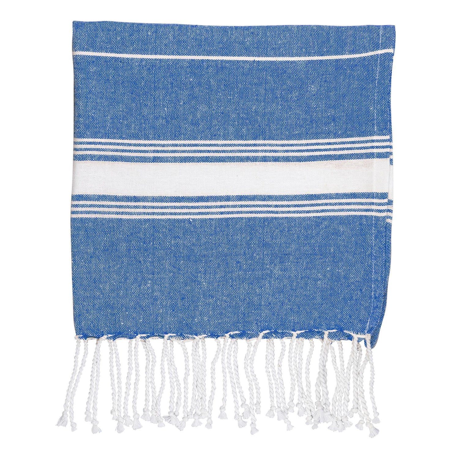 Small Turkish Beach Towel - Dark Blue