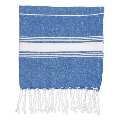 Small Turkish Beach Towel - Dark Blue