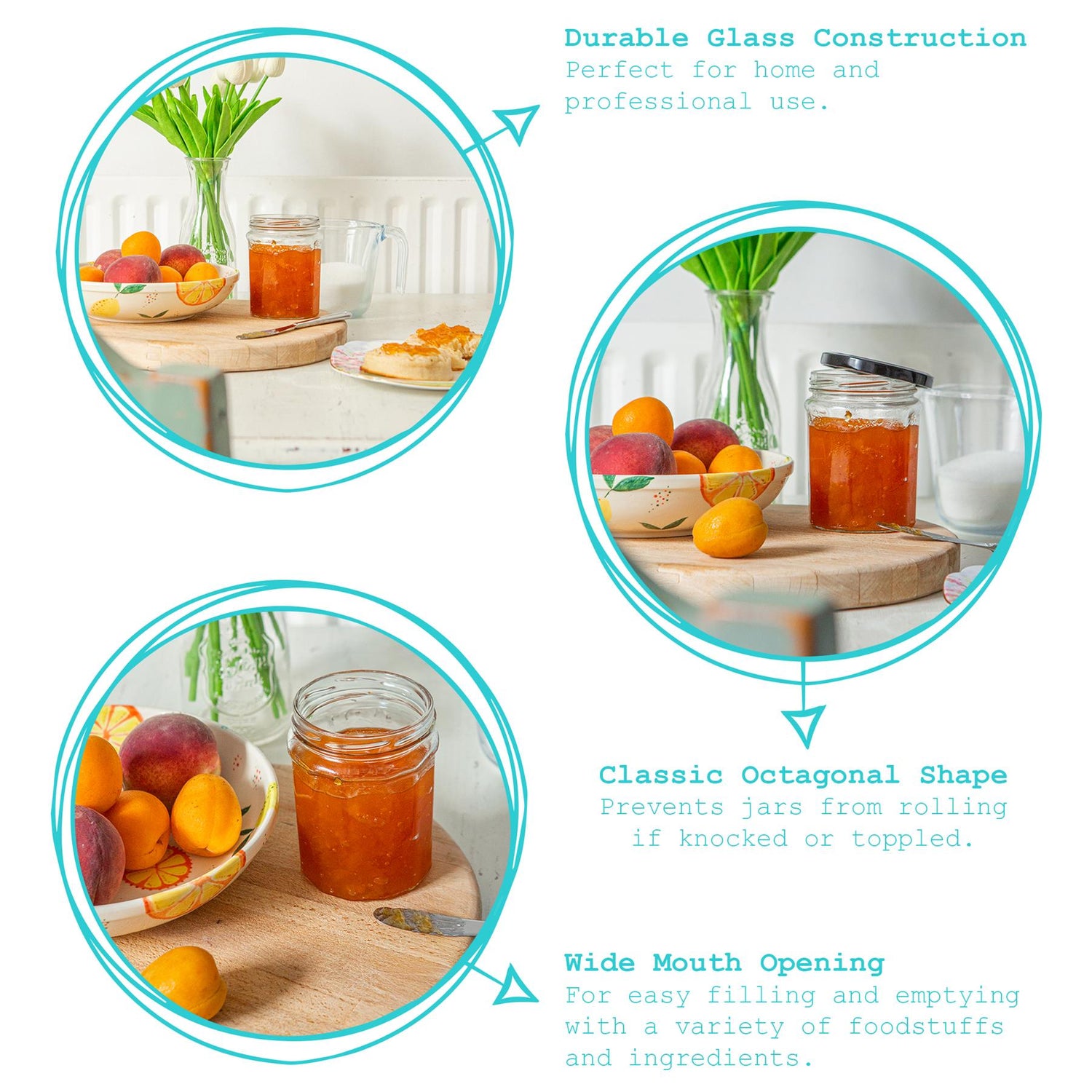 380ml Glass Jam Jar