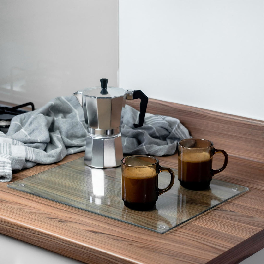 Clear 40cm x 30cm Glass Chopping Board