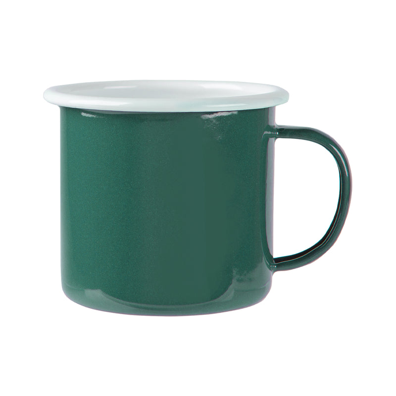 Argon Tableware Coloured Enamel Mug - 375ml - Green