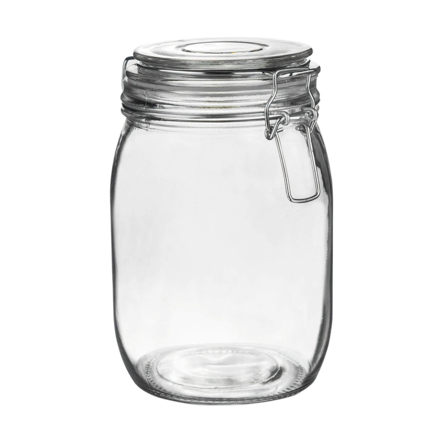 Argon Tableware Glass Storage Jar - 1 Litre - Clear Seal