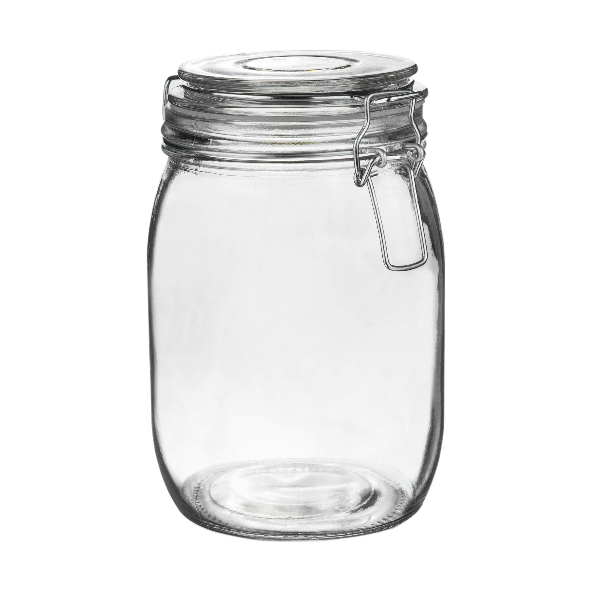 Argon Tableware Glass Storage Jar - 1 Litre - Clear Seal