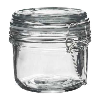 Argon Tableware Glass Storage Jar - 125ml - Clear Seal