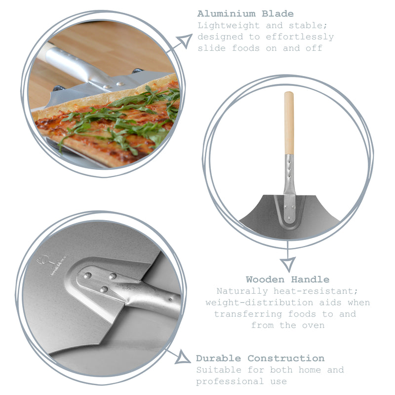 Argon Tableware Aluminium Pizza Peel - 61cm
