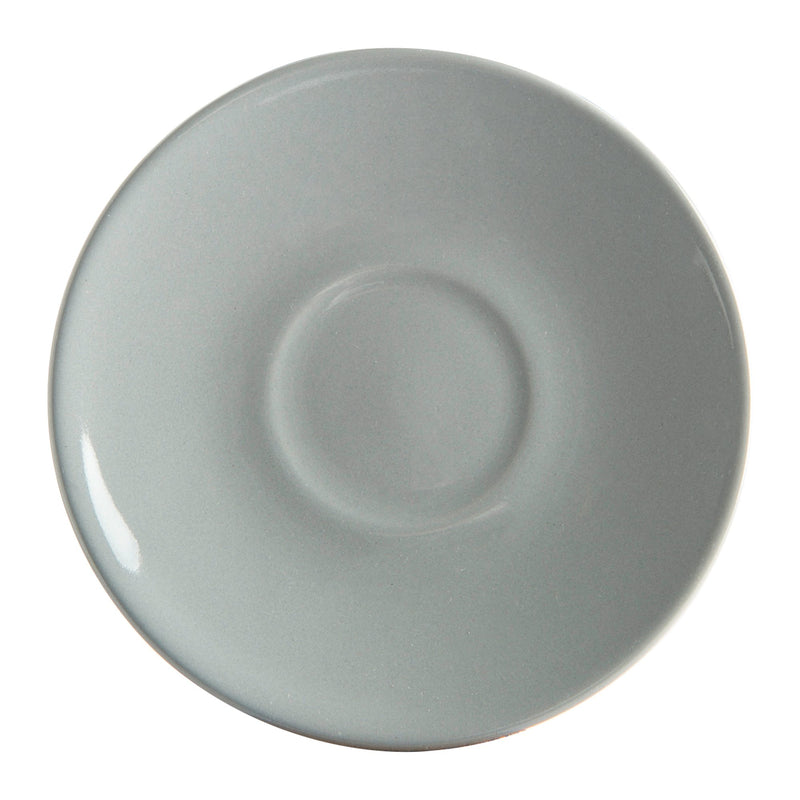 Argon Tableware Coloured Espresso Saucer - 11.5cm - Grey
