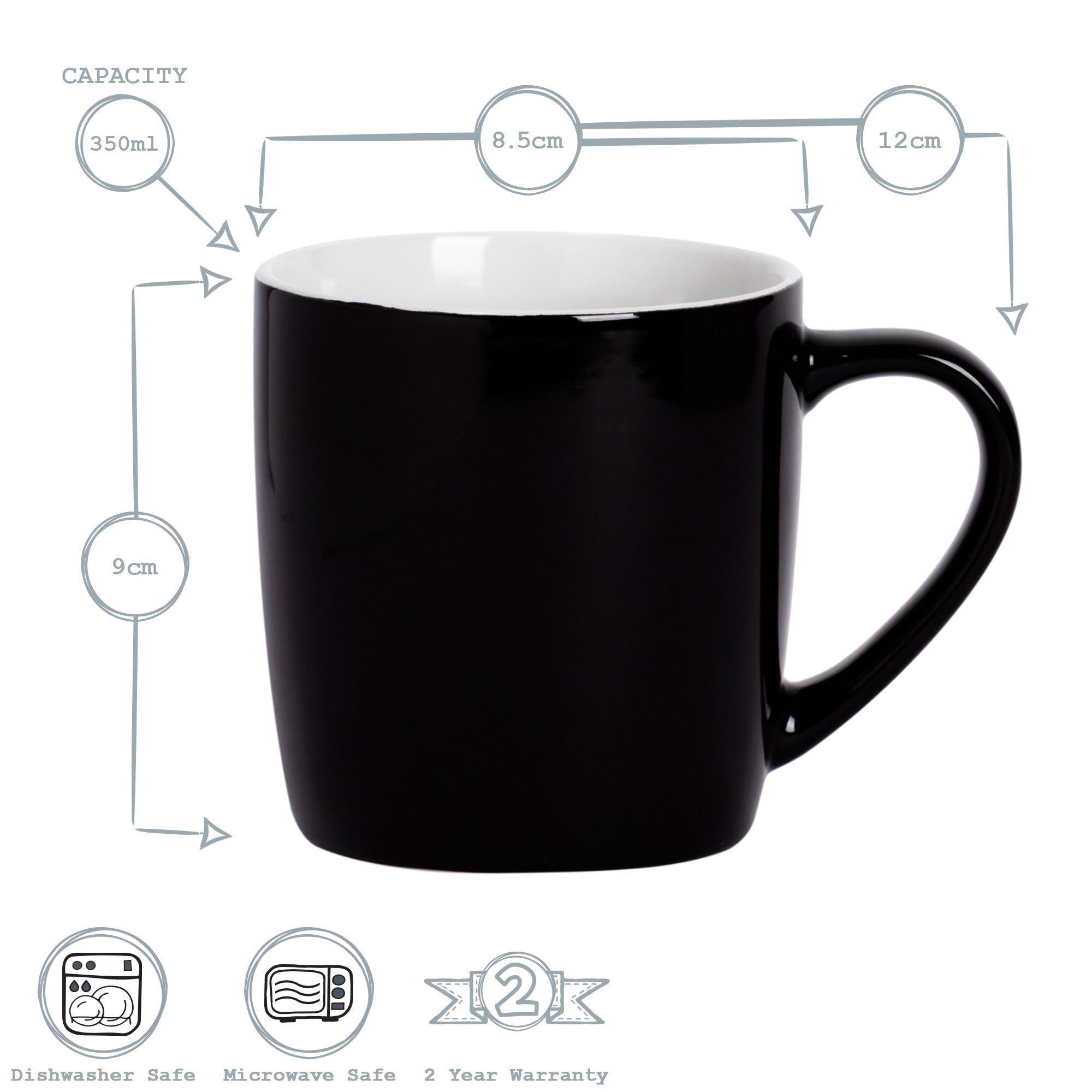 Mug - 350ml - Black