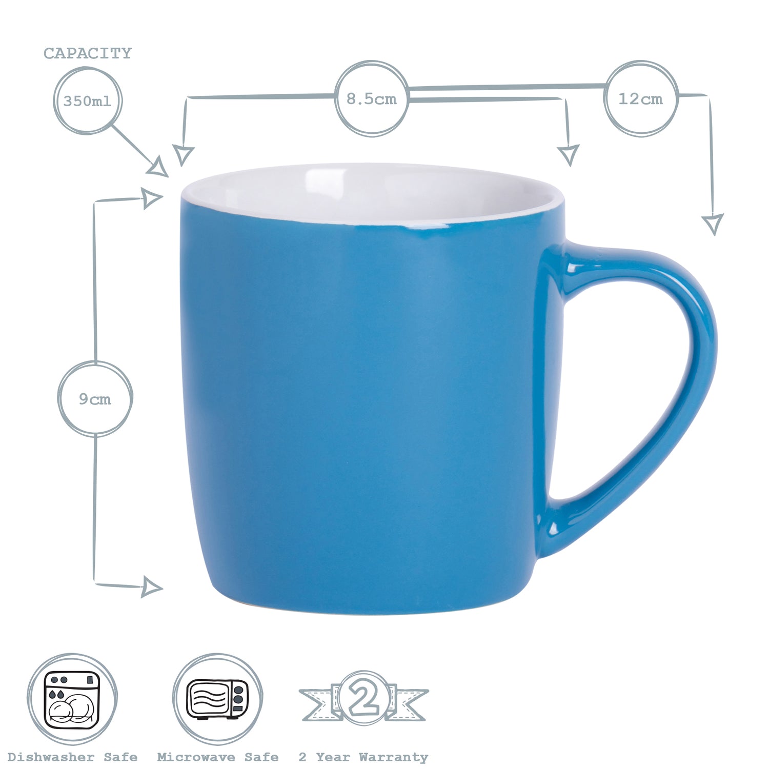 Mug - 350ml - Blue