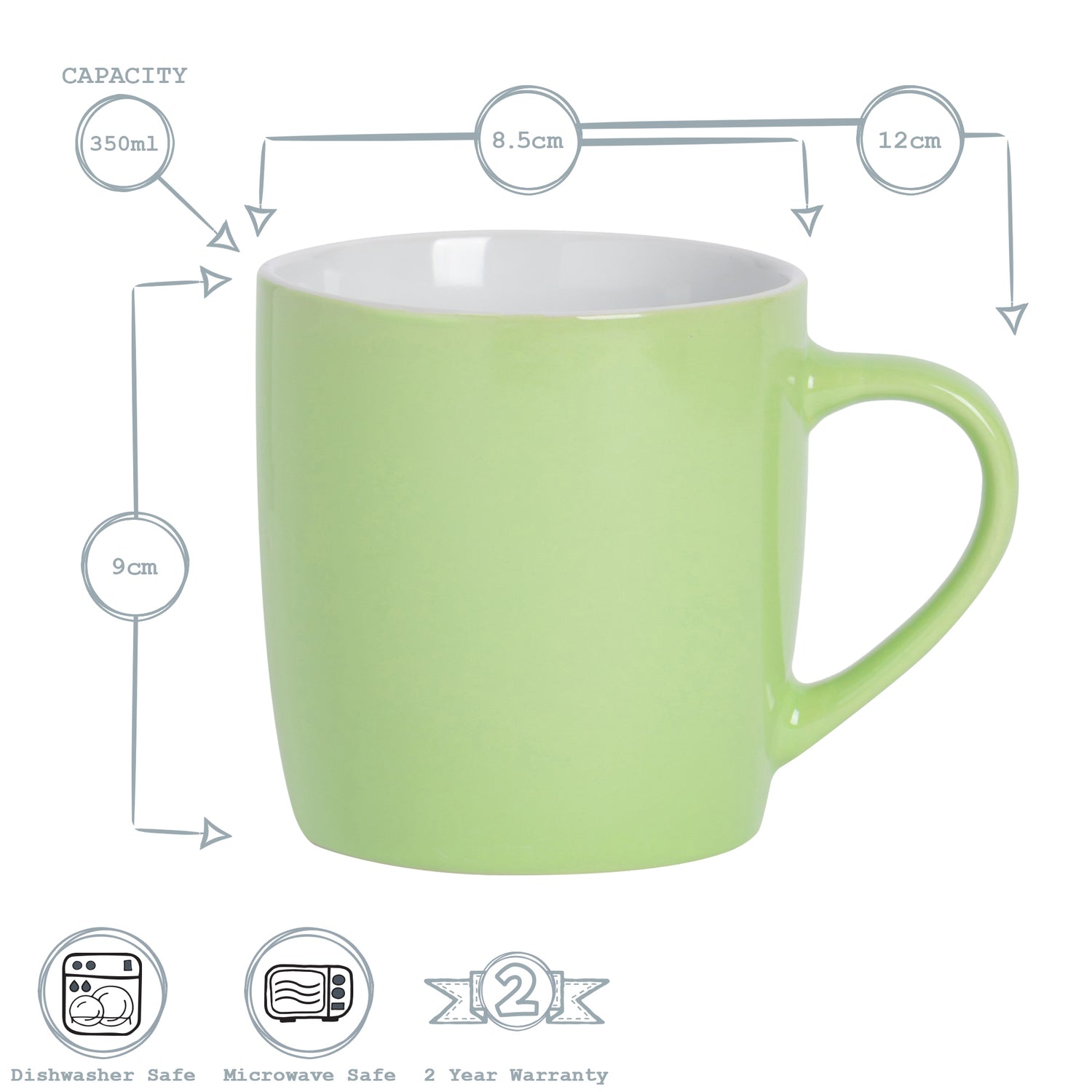 Mug - 350ml - Green