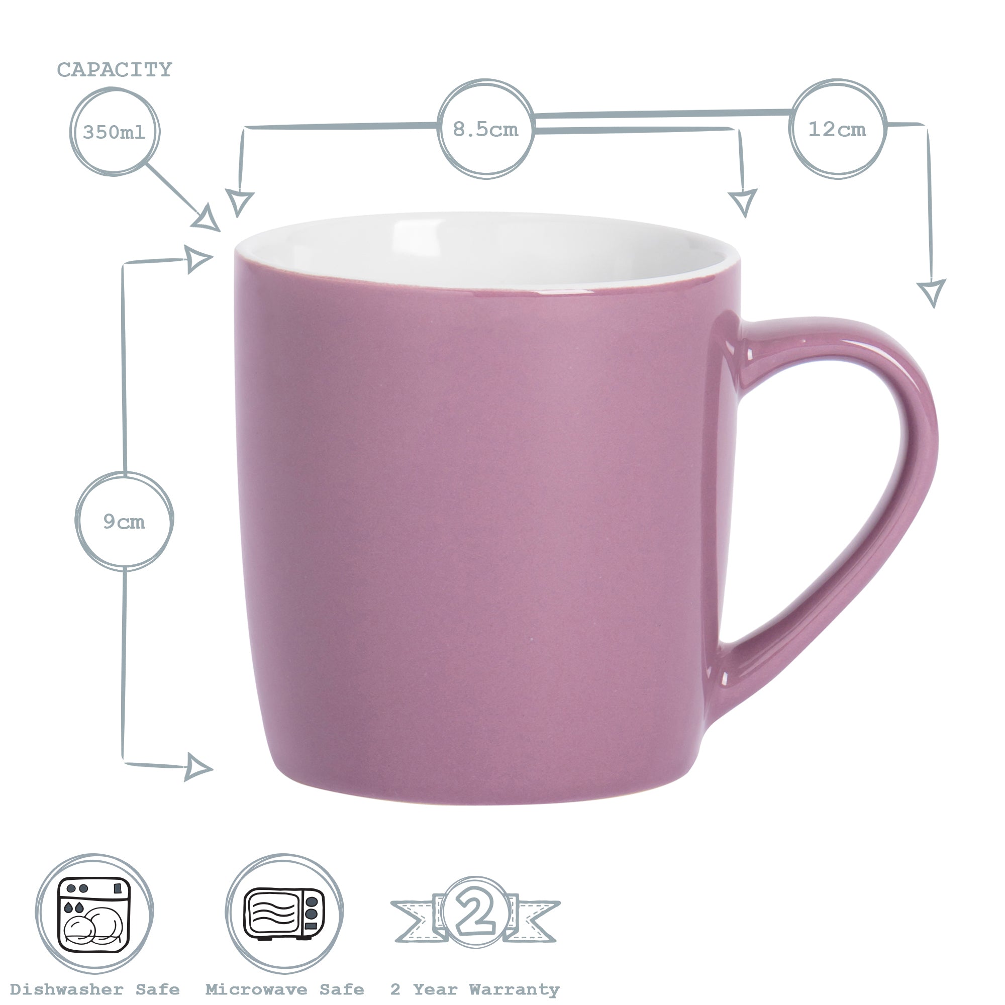 Mug - 350ml - Purple