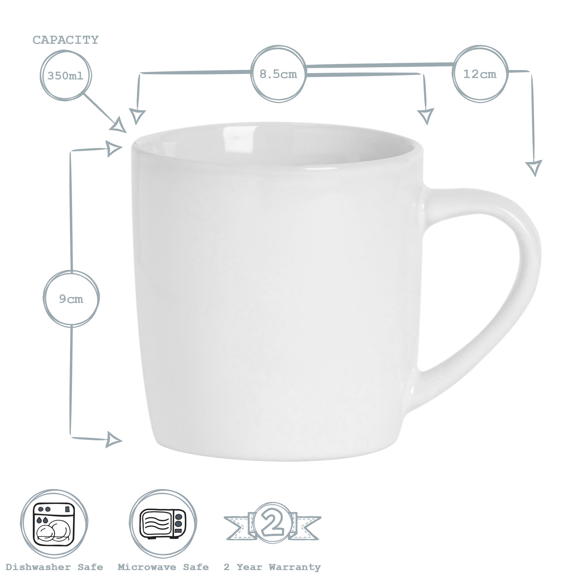 Mug - 350ml - White