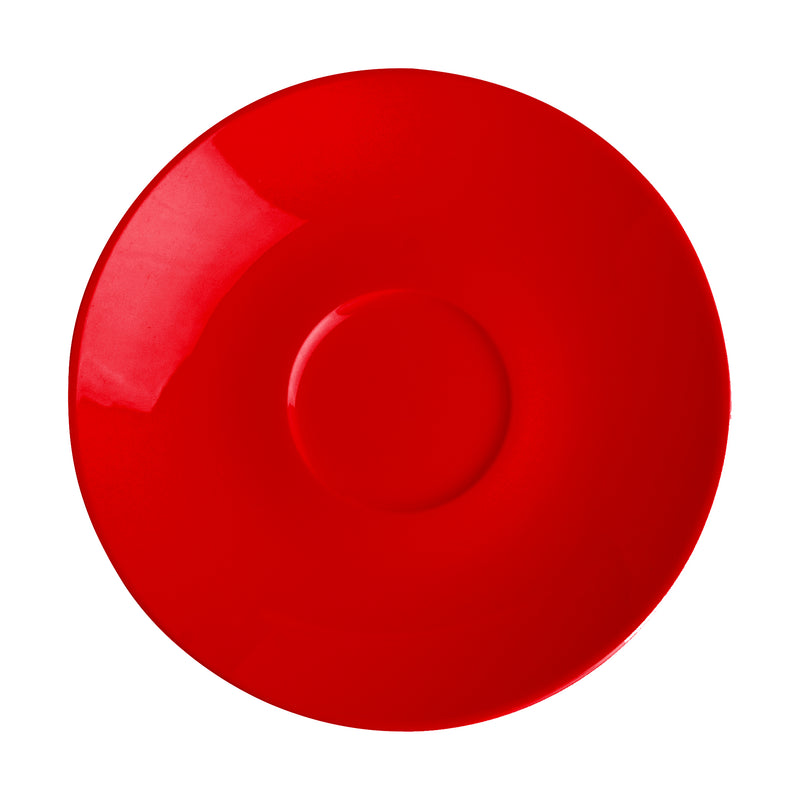 Argon Tableware Cappuccino Saucer - 14cm - Red