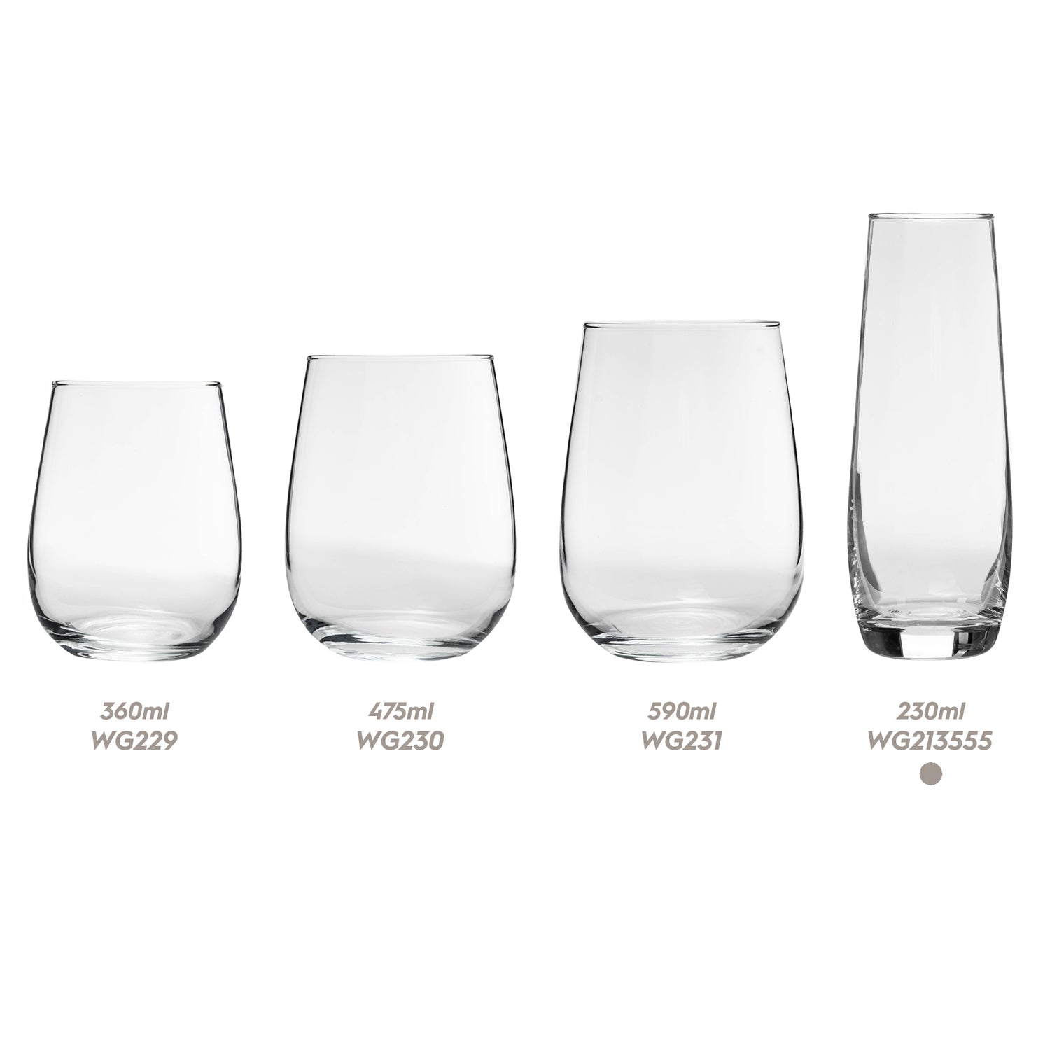 AT Corto Stemless Champagne Flute 230ml