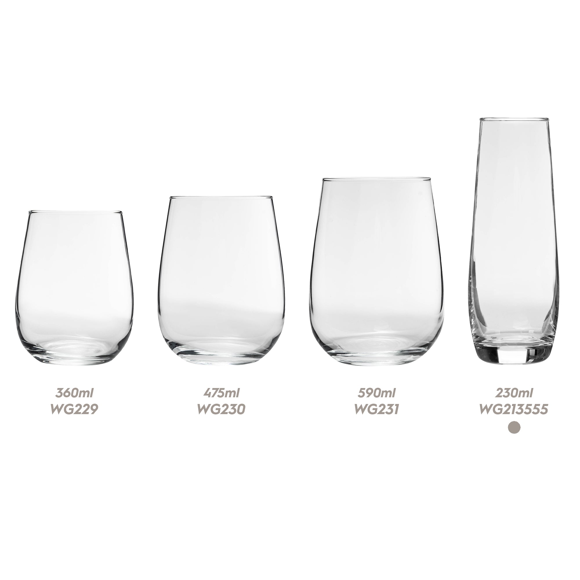 AT Corto Stemless Champagne Flute 230ml