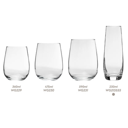 AT Corto Stemless Champagne Flute 230ml