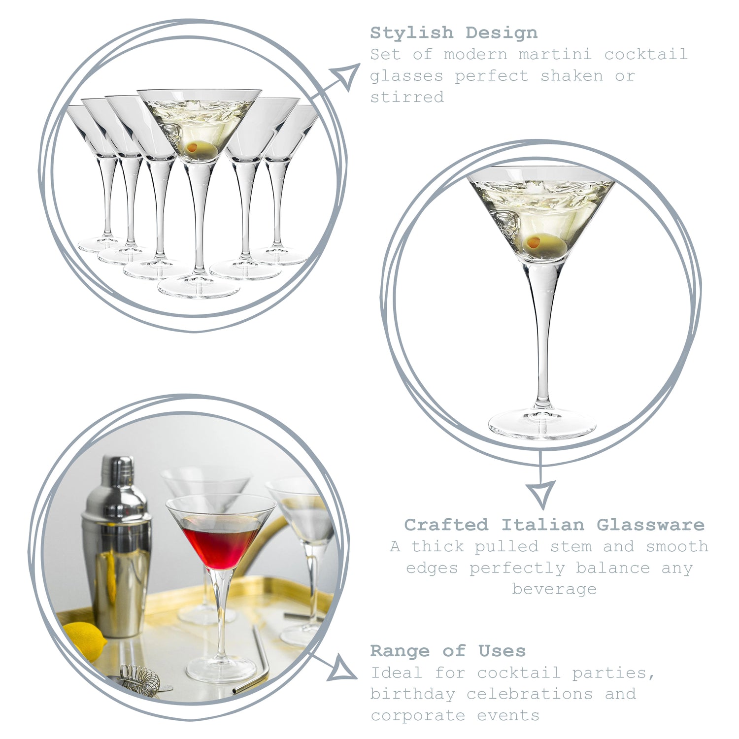 Ypsilon Martini Glass - 245ml
