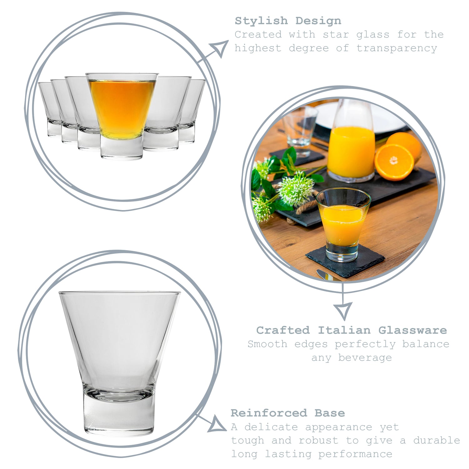 Ypsilon Whisky Tumbler - 250ml