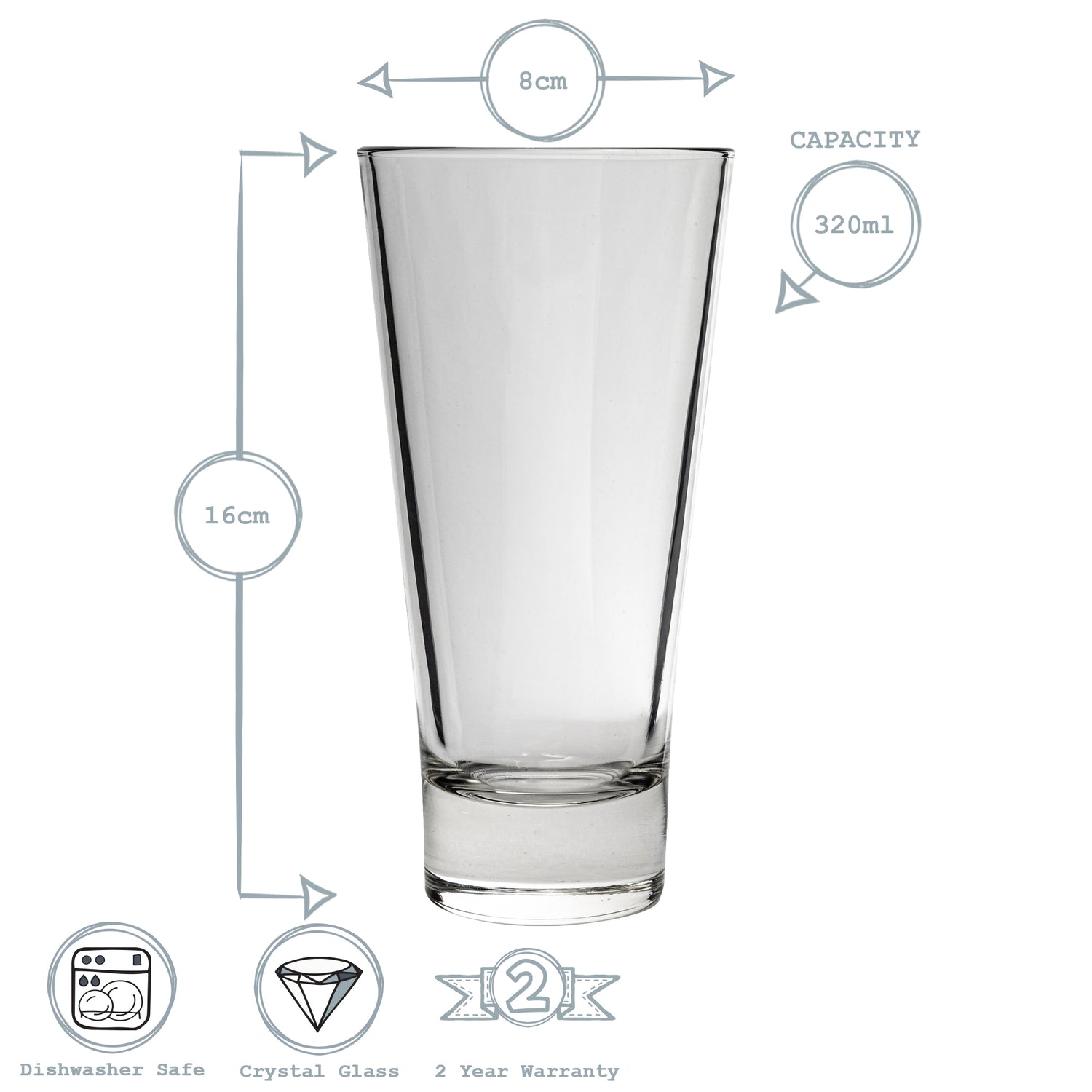 Ypsilon Highball Glass - 320ml
