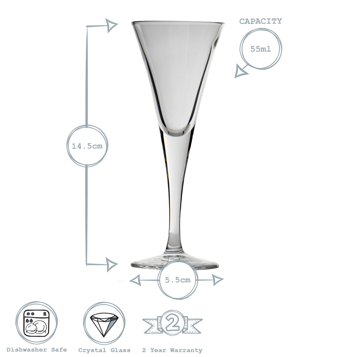 Fiore Sherry Glass - 55ml