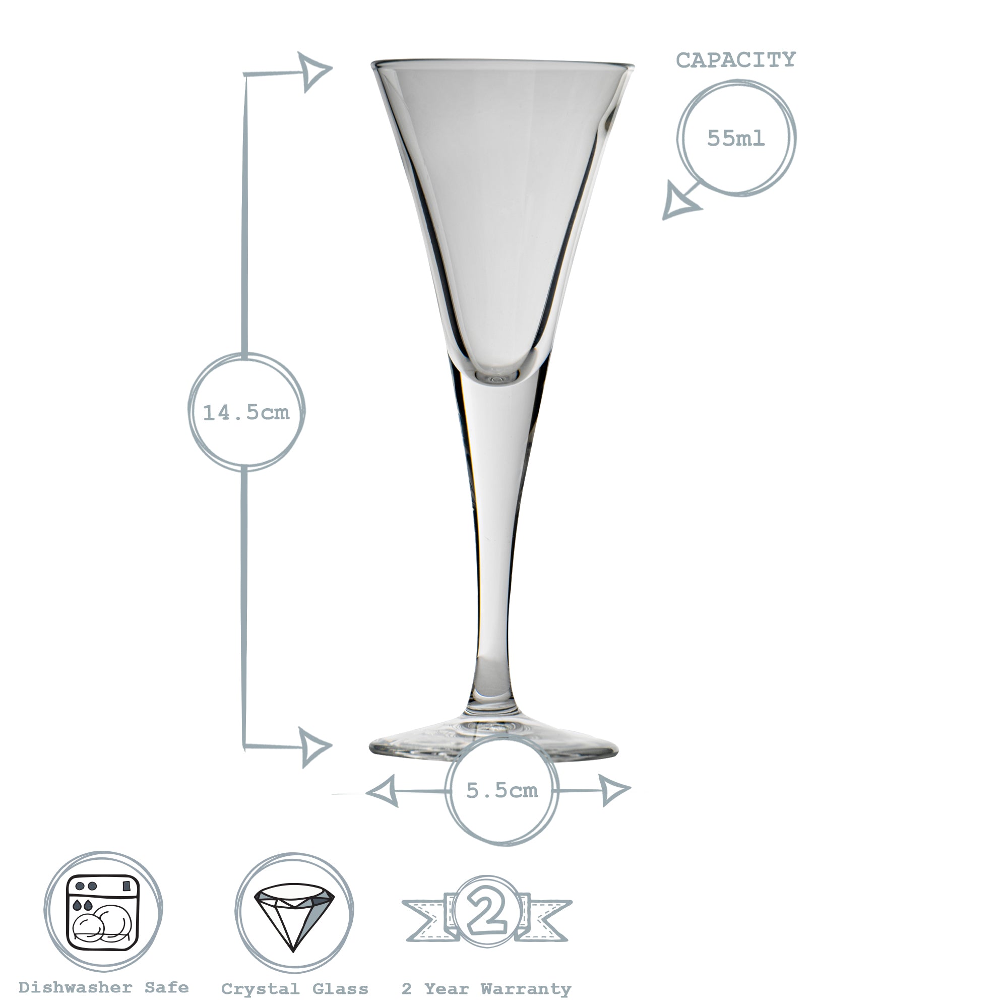 Fiore Sherry Glass - 55ml