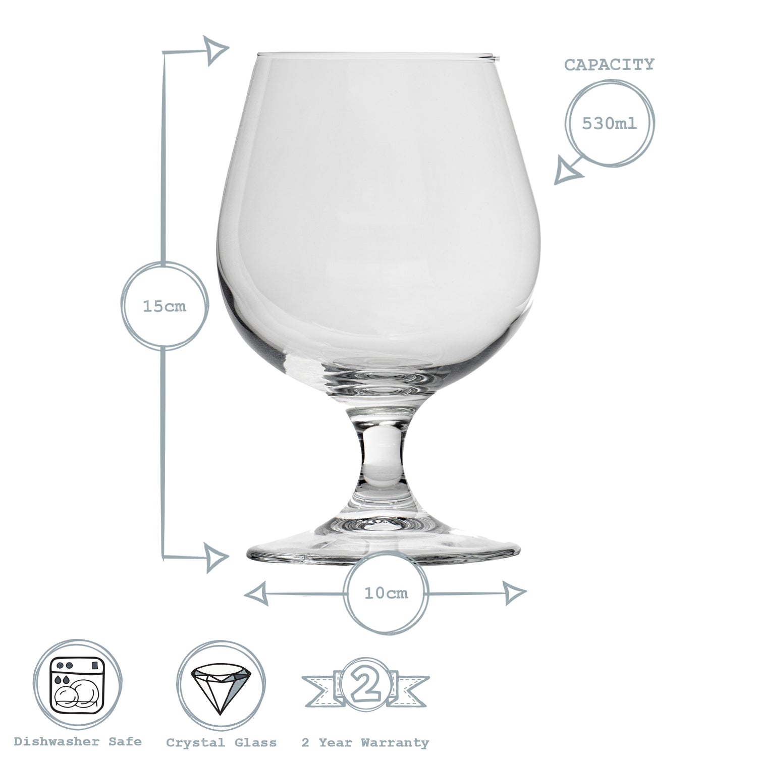 Snifter Beer Glass - 530ml