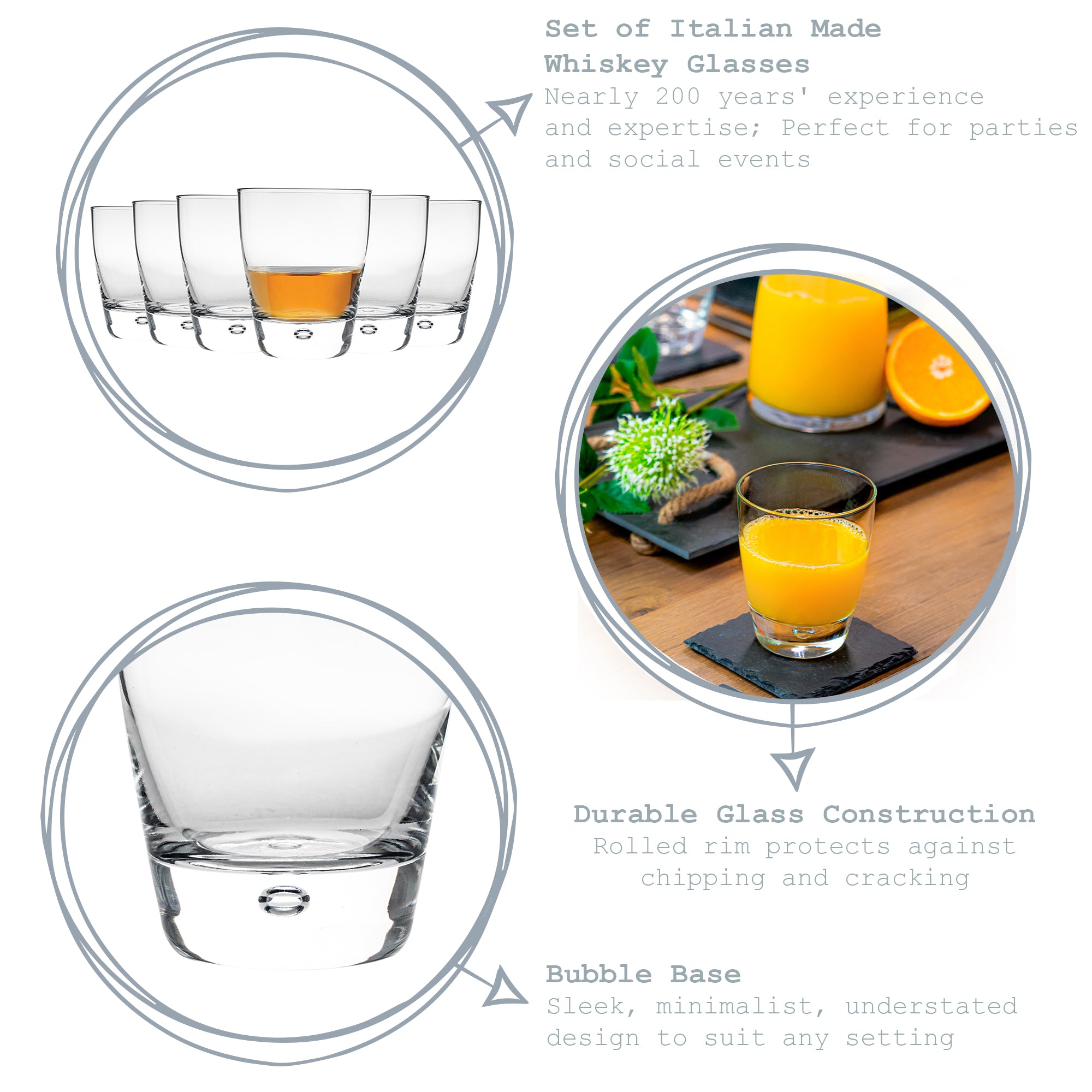 Luna Whisky Tumbler - 260ml