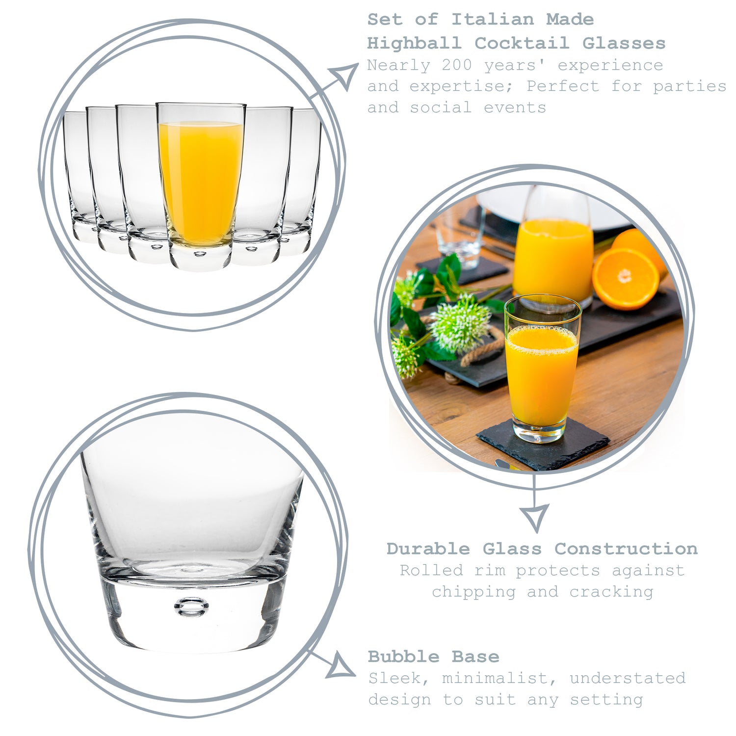 Luna Highball Glass - 450ml