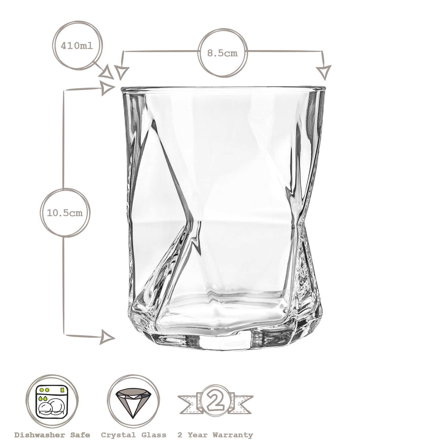 Cassiopea Water Glass - 410ml