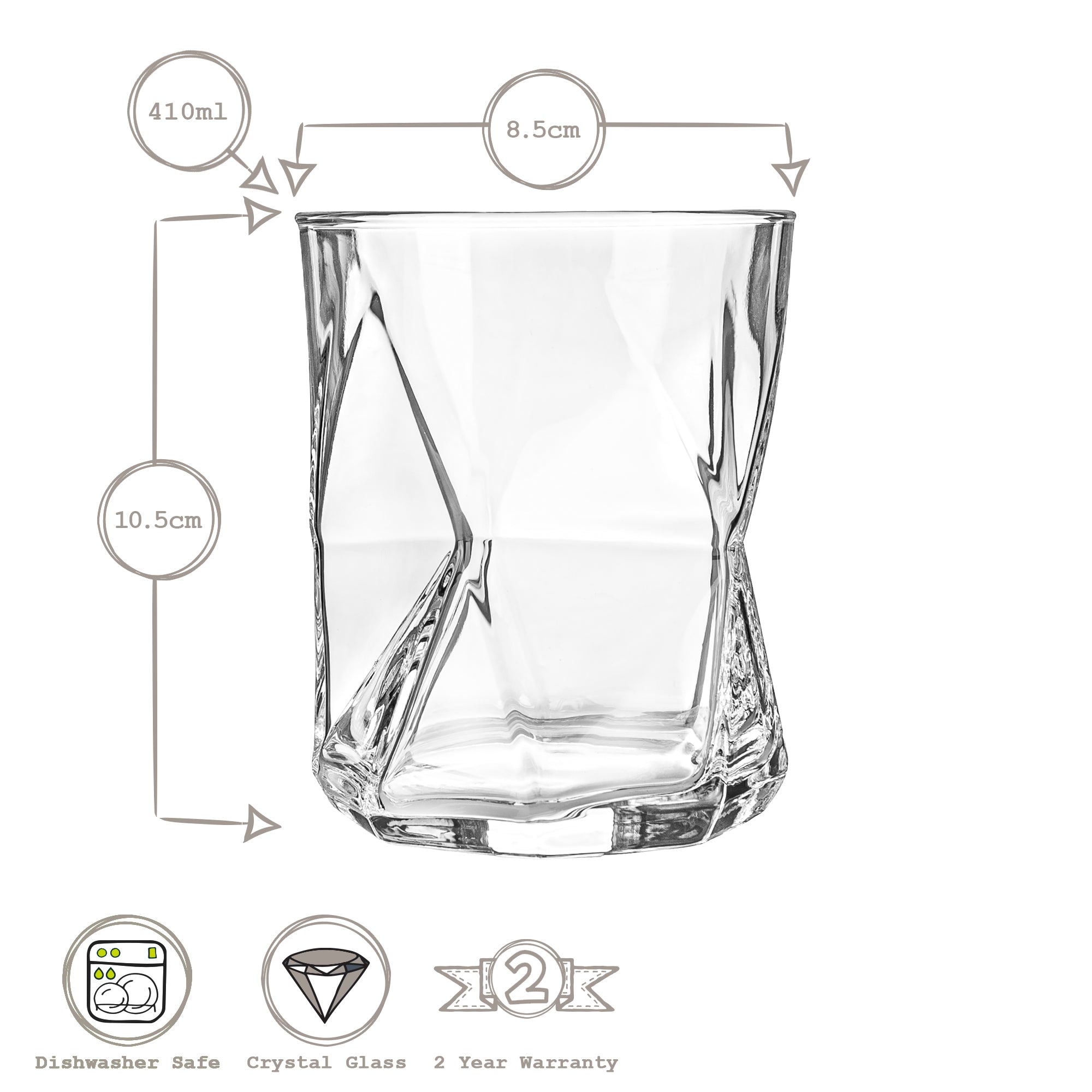 Cassiopea Water Glass - 410ml