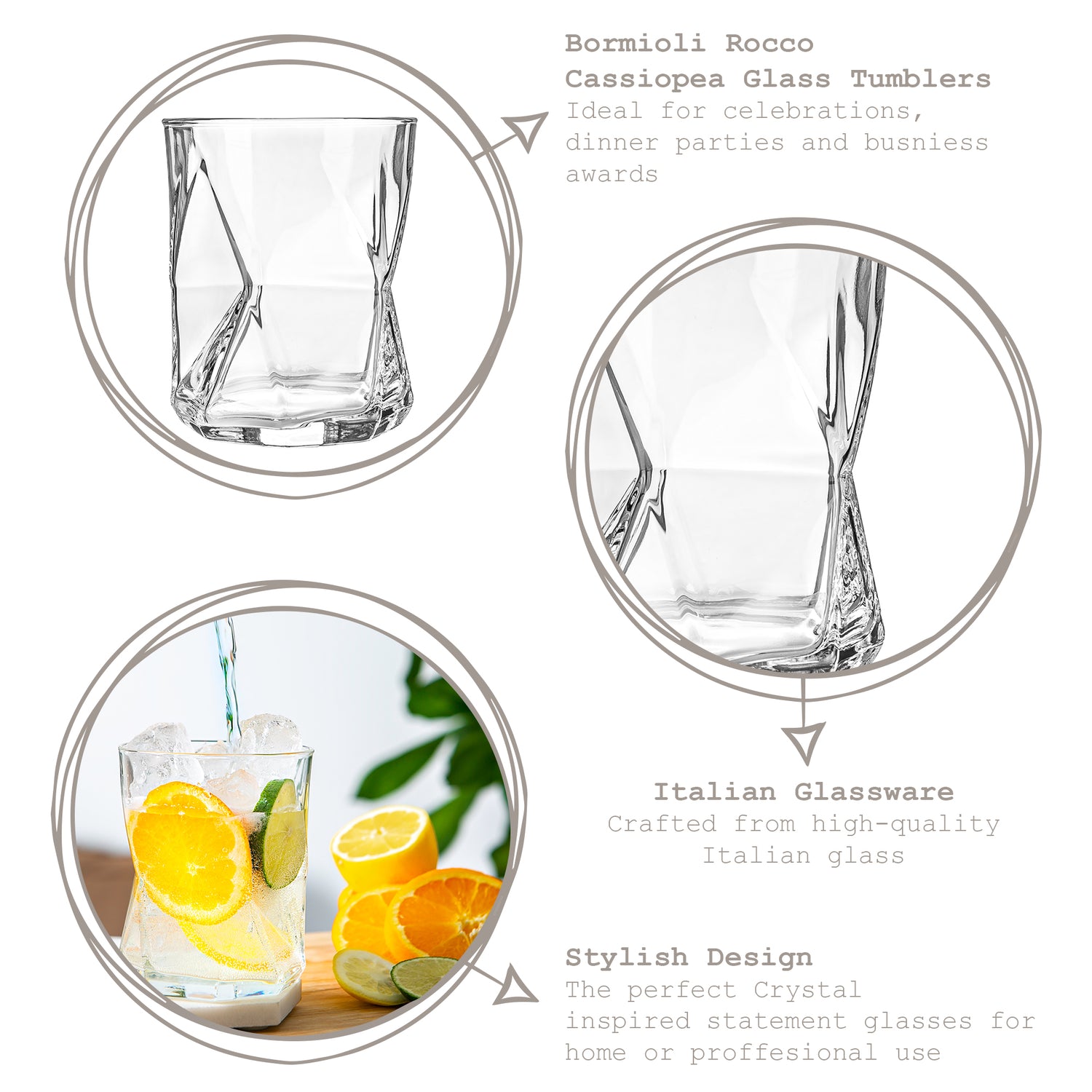 Cassiopea Water Glass - 410ml