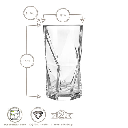 Cassiopea Highball Glass - 480ml