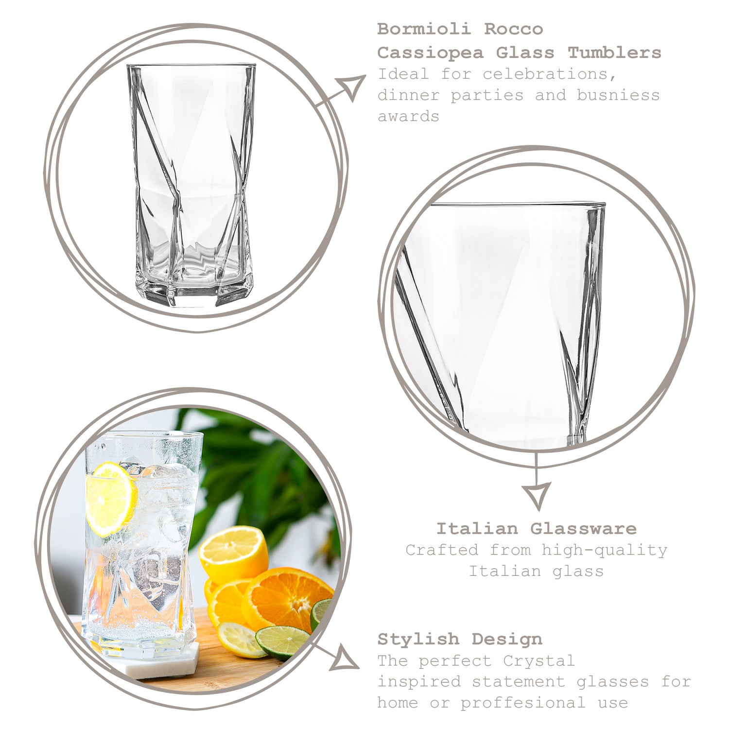Cassiopea Highball Glass - 480ml