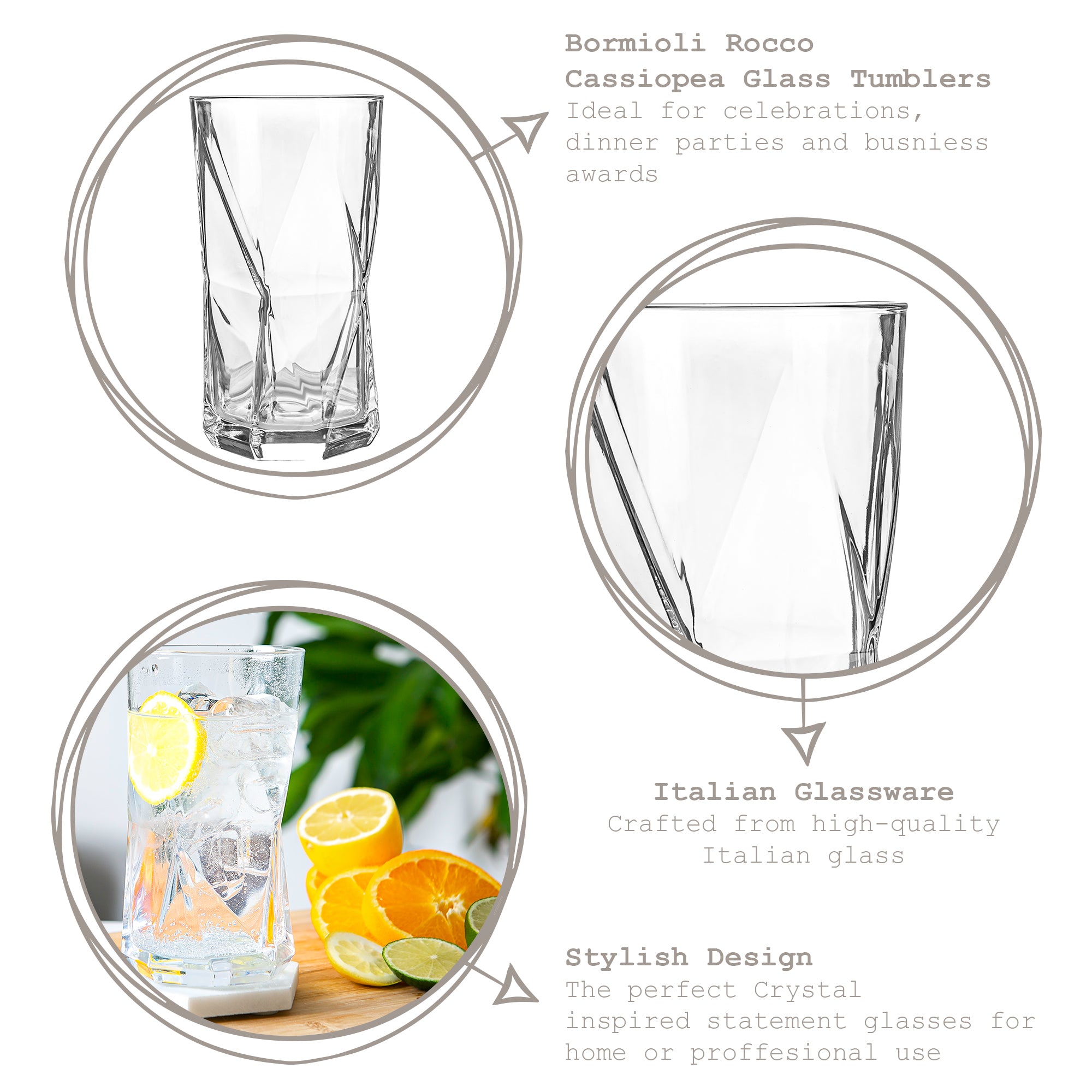 Cassiopea Highball Glass - 480ml
