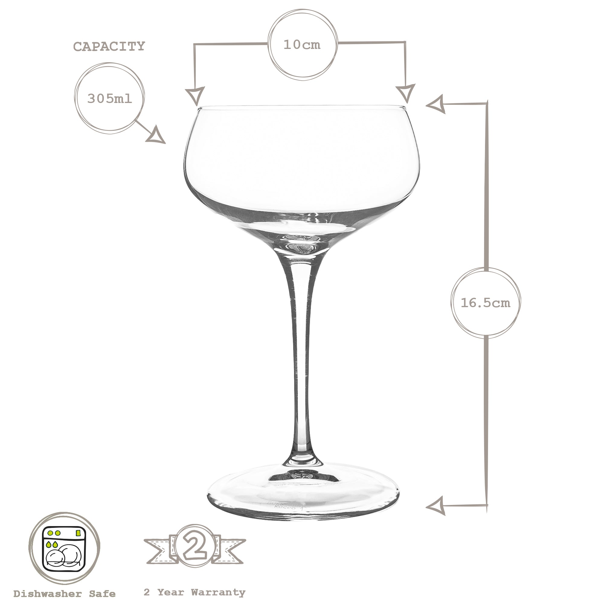 Bartender Champagne Saucer - 305ml