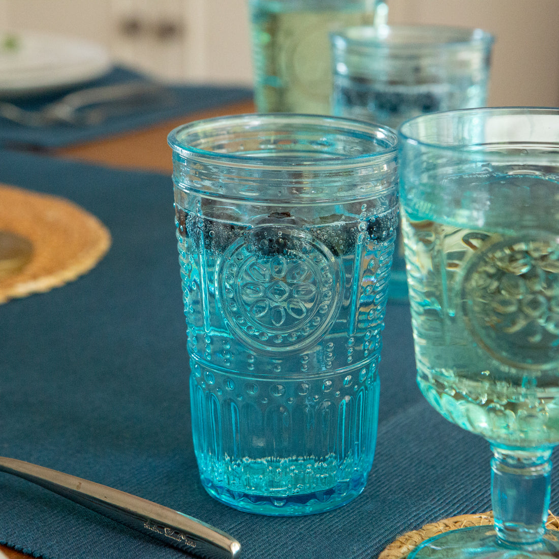 Romantic Highball Glass - 475ml - Blue