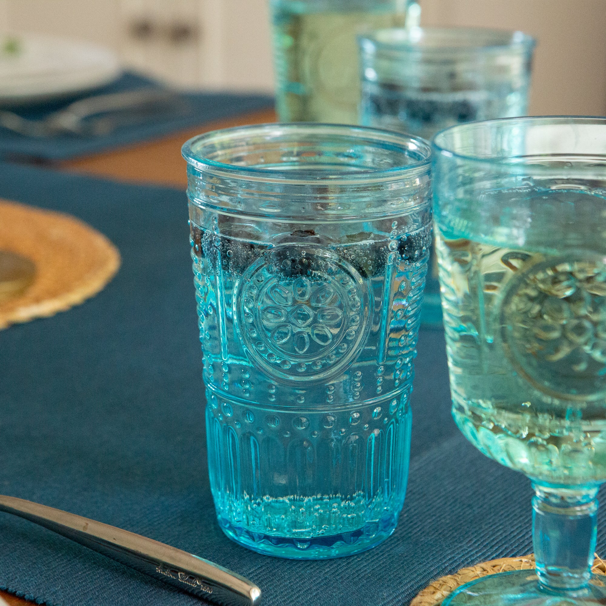 Romantic Highball Glass - 475ml - Blue