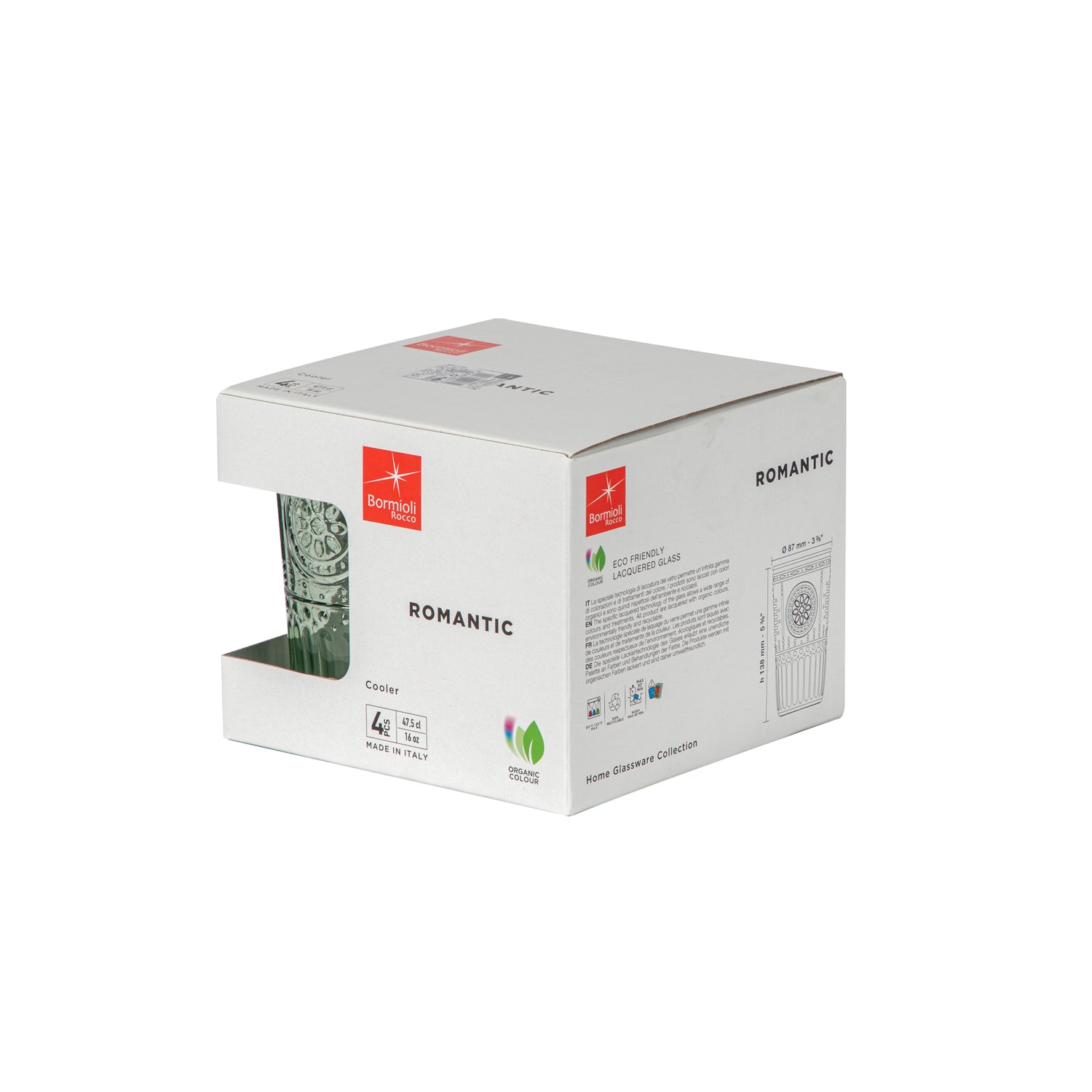 Romantic Highball Glass - 475ml - Green