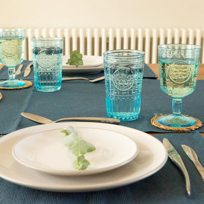 Romantic Highball Glass - 340ml - Blue
