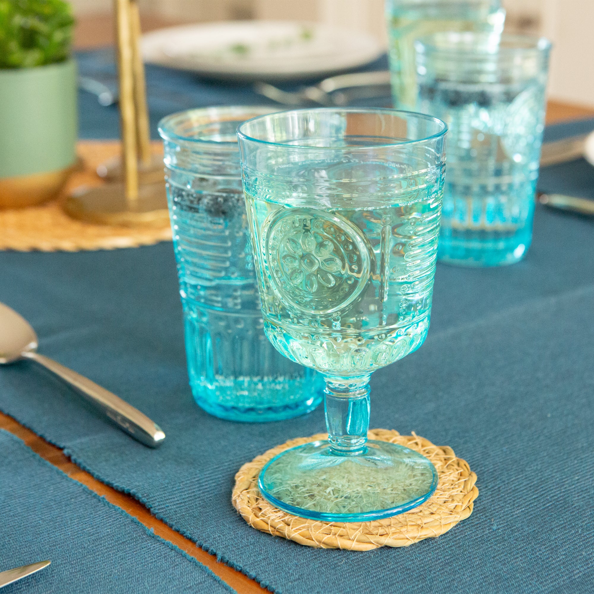 Romantic Wine Glass - 320ml - Blue