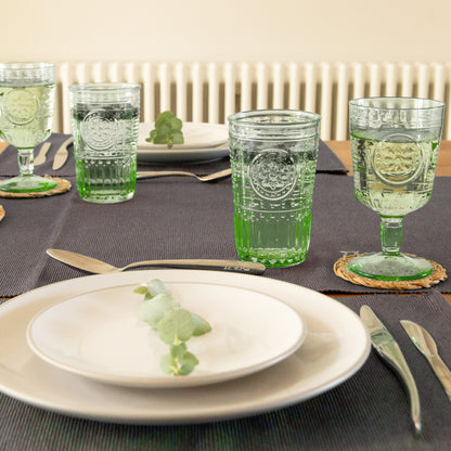 Romantic Wine Glass - 320ml - Green