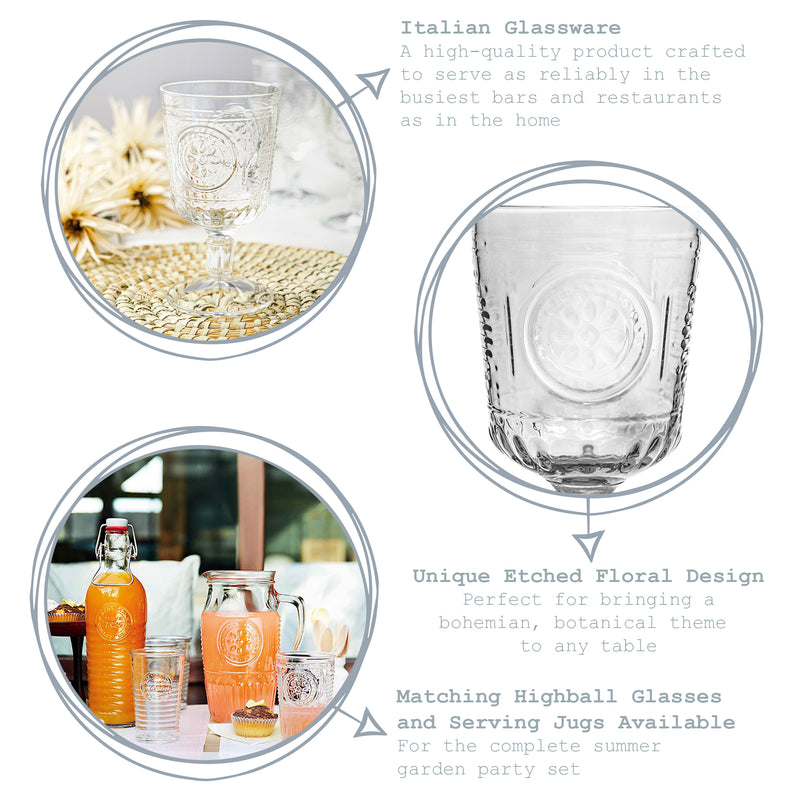 Bormioli Rocco Romantic Wine Glass - 320ml - Clear