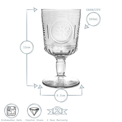 Romantic Wine Glass - 320ml - Clear