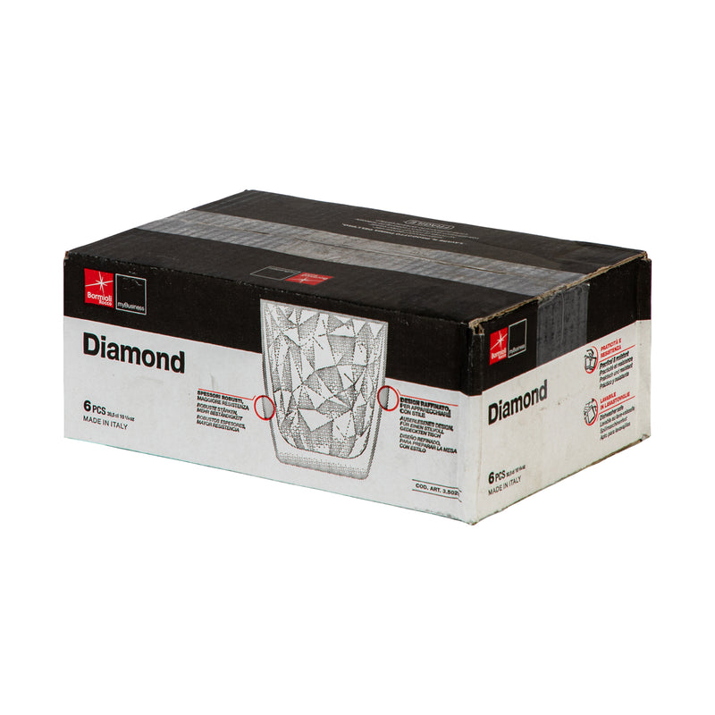 Bormioli Rocco Diamond Water Tumbler - 300ml - Clear