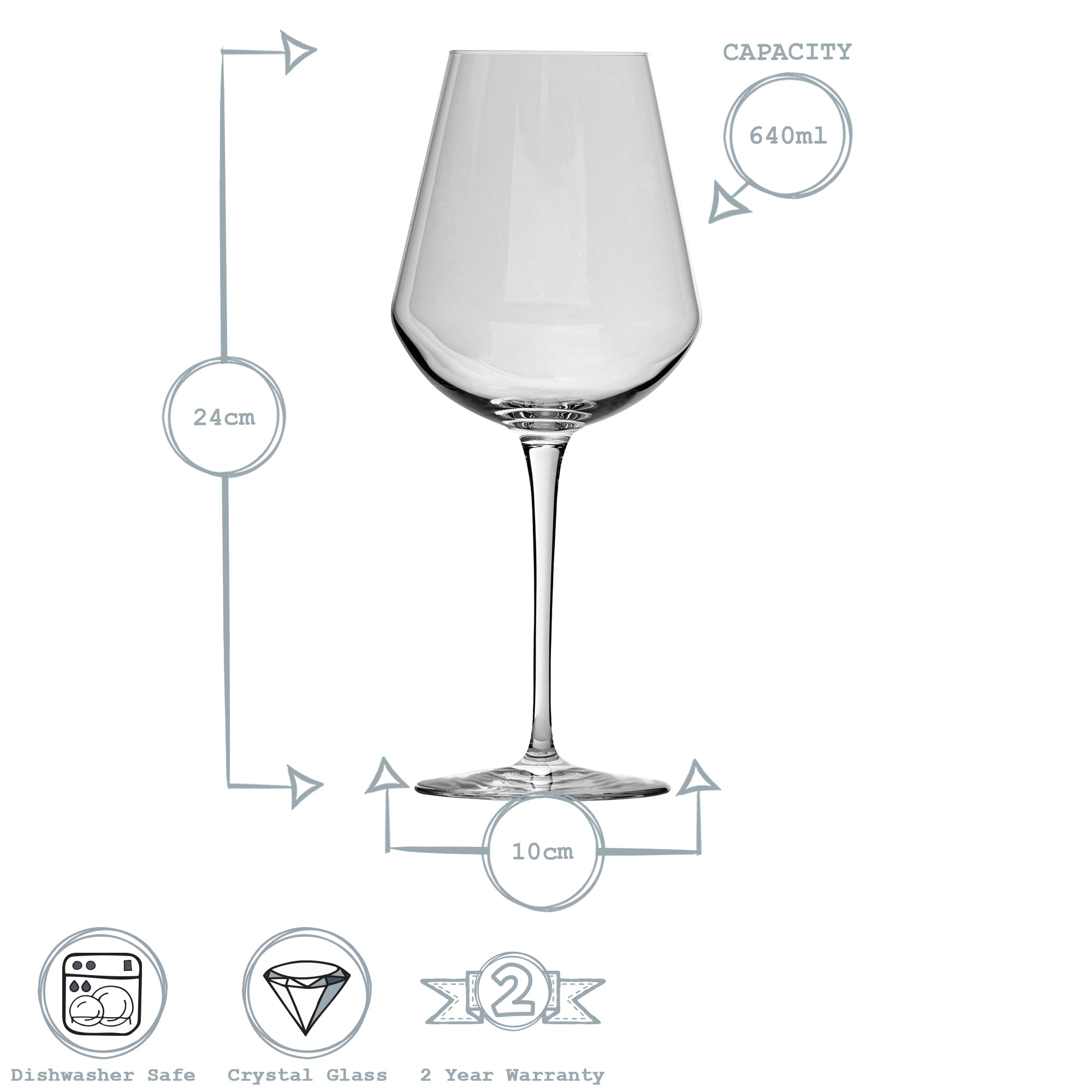 Inalto Uno Red Wine Glass - 640ml