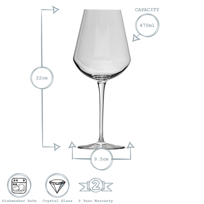 Bormioli Rocco Inalto Uno White Wine Glass - 470ml
